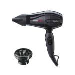 Secador de viaje con difusor BAMBINO de BabylissPRO 1 Secador exclusivo BaByliss PRO negro con difusor profesional