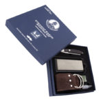 Set de afeitado exclusivo con navaja clásica y accesorios de afilado