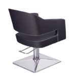 Silla de peluquería exclusiva de diseño moderno y base cromada