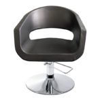 Sillón exclusivo de peluquería moderno en acabado oscuro