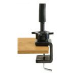 Abrazadera de mesa premium con espiga giratoria para soporte, marca discreta