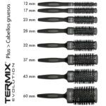 Cepillo redondo térmico exclusivo para cabello grueso profesional Termix