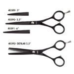 Tijeras DRY CUT BLACK de AG 1 Tijeras peluquería ‘premium’ negras corte y desbaste en varios tamaños