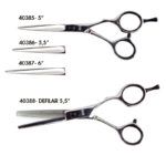 Tijeras de peluquería profesionales, set innovador con desfiladora y varios tamaños