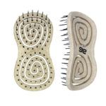 Cepillos para desenredar el cabello AG ECO Biodegradables sin mango 1 Plantillas exclusivas de masaje ergonómico con nódulos metálicos