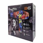 Secador de pelo exclusivo con diseño graffiti colorido