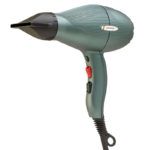 Secador de cabello premium compacto verde con gancho para mercado doméstico