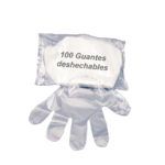 Exclusivo paquete de guantes desechables transparentes — 100 unidades