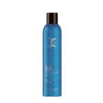 Spray estilizante exclusivo azul con acabado brillante