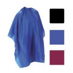 Capa de peluquería azul exclusivo para salón profesional