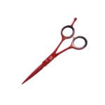 Tijeras de peluquería de diseño exclusivo en rojo brillante para profesionales
