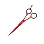 Tijeras de peluquería de diseño exclusivo en rojo brillante para profesionales